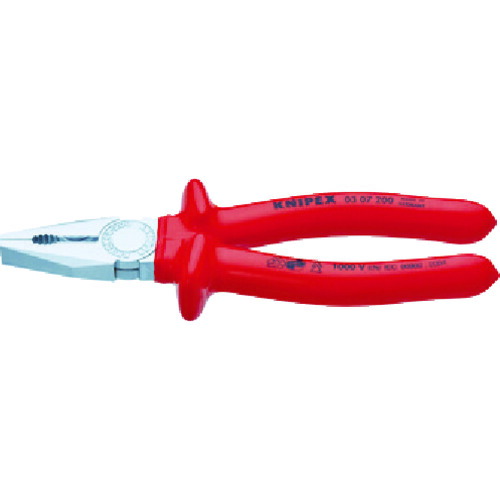 【即納在庫品】「直送」クニペックス KNIPEX 0307-200 絶縁ペンチ1000V 輸入 工具 0307200