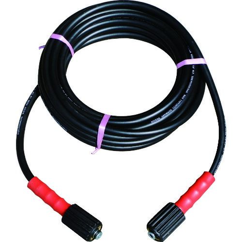 【個数：1個】スーパー工業 04T580208G31 高圧ホースＣＬ １／４&times;８ｍ ブリッツメスメス 金具付｜文具のブングット