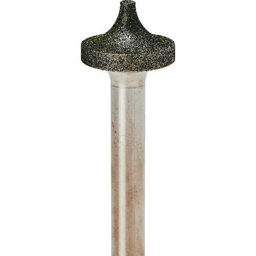 【即納在庫品】「直送」ナカニシ 13392 電着ダイヤモンドバー　＃１２０　刃径１６×刃長１０×軸径６×５０Ｌ