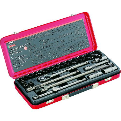 【即納在庫品】「直送」トラスコ中山 TRUSCO TSW4-25S ソケットレンチセット 差込角１２．７ｍｍ ２５Ｓ TSW425S