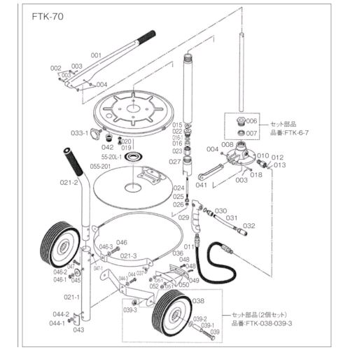 【即納在庫品】「直送」トラスコ中山 ＴＲＵＳＣＯ FTK021 ハンドルブリケーターＦＴＫ－７０用 キャリー 414-8886