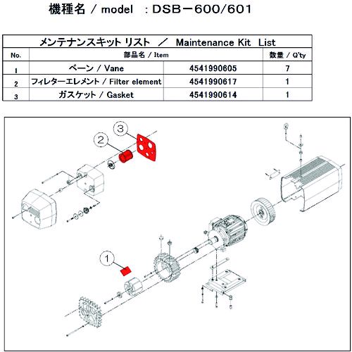 46441円 【71%OFF!】 ULVAC DSB-601 MAINTENANCEKIT DSB−601用メンテナンスキット DSB601MAINTENANCEKIT アルバック アルバック機工 1式