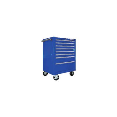 【個人宅配送不可】【海外手配品 納期-約2ヶ月】K1475K8PCM 直送 代引不可・他メーカー同梱不可 8段引き出し ロールキャブ ブルー ゴムマット仕様天板
