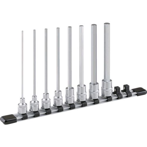 【即納在庫品】「直送」前田金属工業 ＴＯＮＥ HH308LL 超ロングヘキサゴンソケットセット ホルダー付 ８ｐｃｓ｜文具のブングット