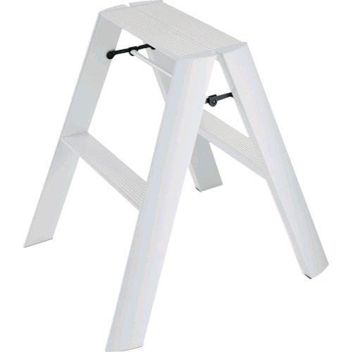 ハセガワ ML2.0-2(WH) 踏台 ルカーノ 2ステップ ホワイト 17019 ML2.02WH|文具のブングット