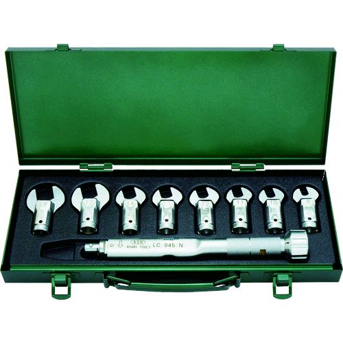 【即納在庫品】「直送」旭金属工業 ASAHI LCS2000 ＡＳＨ　トルクレンチスパナヘッドセット　ＬＣ０４５Ｎ＋８－１９ｍｍ LCS-2000【キャンセル不可】