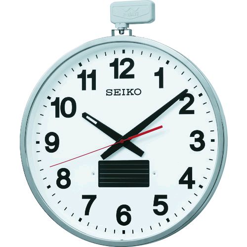 【個数：1個】セイコークロック 株 ＳＥＩＫＯ SF211S ソーラー屋外用大型電波掛時計 ５２７&times;４５０&times;７８ 金属枠｜文具のブングット