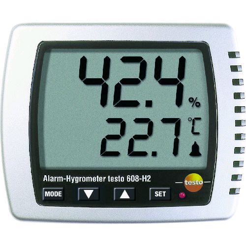【即納在庫品】「直送」2871000 卓上式温湿度計 ＬＥＤアラーム付 4029547000331 テストー TESTO608H2 卓上式温湿度計Testo608-H2