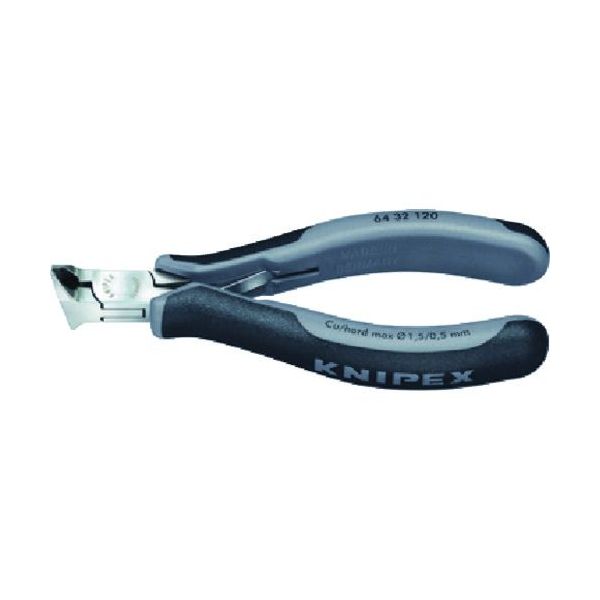 【即納在庫品】「直送」クニペックス KNIPEX 6432-120ESD ６４３２&minus;１２０ＥＳＤ エレクトロニクスエンドカッティングニッパー 輸入 工具 6432120ESD KNIPEX6432-120ESD｜文具のブングット