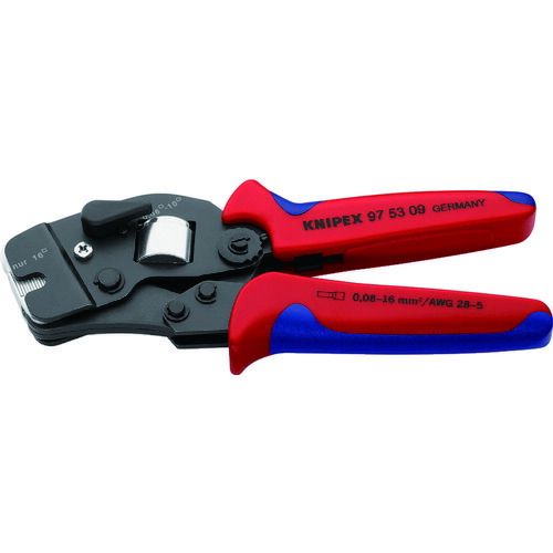 【即納在庫品】「直送」ＫＮＩＰＥＸ 9753-09 ９７５３－０９　ワイヤーエンドスリーブ圧着ペンチ 975309