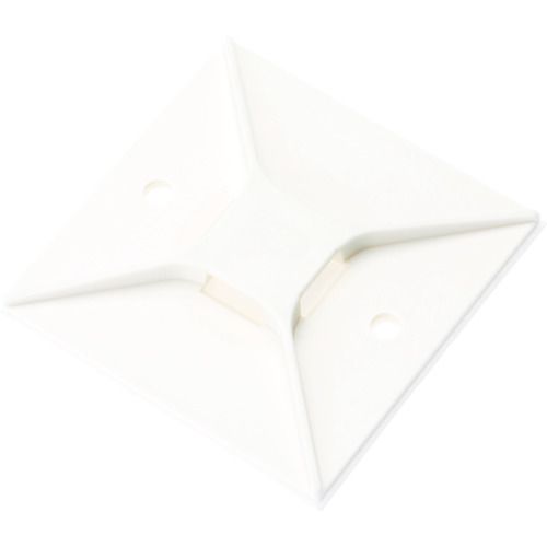 【即納在庫品】「直送」【納期-通常5日以内発送 在庫切れ時-約1.5ヶ月 】パンドウィットコーポレーション ABM4HAL マウントベース ゴム系粘着テープ付き 白 50個入|文具のブングット