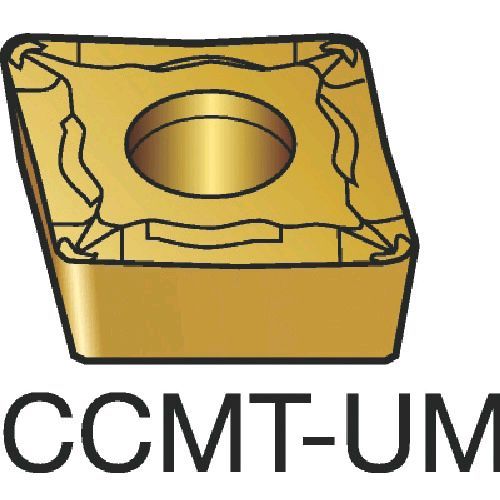【即納在庫品】「直送」サンドビック ＳＶ CCMT060204-UM1115 【10個入】 コロターン１０７　旋削用ポジ・チップ　１１１５　ＣＯＡＴCCMT060204UM87161115