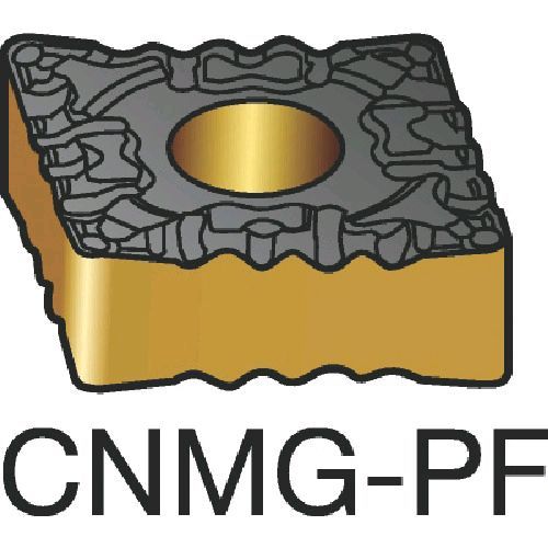 【即納在庫品】「直送」サンドビック ＳＶ CNMG120408-PF1515 【10個入】 Ｔ－Ｍａｘ　Ｐ　旋削用ネガ・チップ　１５１５　ＣＯＡＴCNMG120408PF87161515