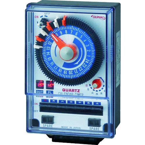 (LINEクーポン有)スナオ電気 ET-200SC 直送 代引不可・他メーカー同梱不可 カレンダータイマー クォーツ式 ET200SC 324-9719 【キャンセル不可】｜文具のブングット
