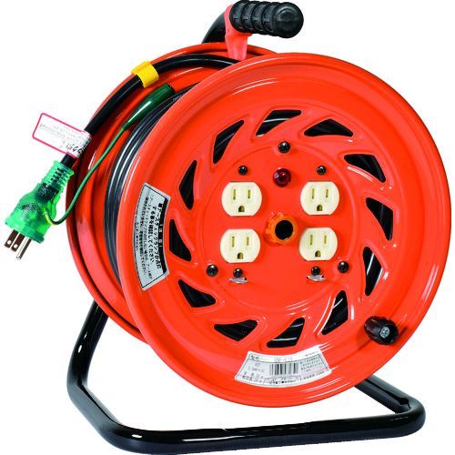 【即納在庫品】「直送」日動工業 NICHIDO GNF-E34 特殊機能付電工ドラム アースチェックリール アース付 GNFE34 30m 4937305031841 5026 標準型