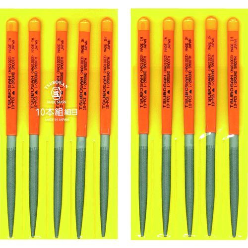 【即納在庫品】「直送」ツボサン TSUBOSAN HA010-03 組ヤスリ １０本組 半丸 細目 HA01003 tr-4930223 4518007410112 4058