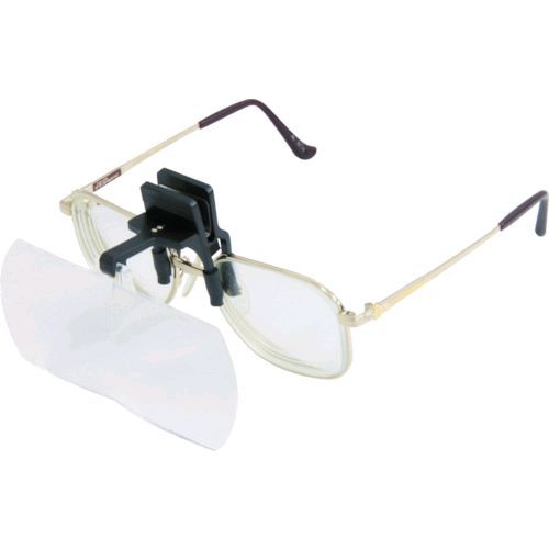 【即納在庫品】「直送」池田レンズ工業 HF-40DE 双眼メガネルーペクリップタイプ1．6倍＆2倍 HF40DE 417-1861