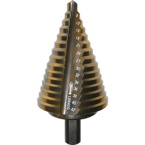 【即納在庫品】「直送」ロブテックス LOBSTER LB 642G ステージドリル Ｔｉｎコーティング １５段 軸径１０ｍｍ ６－４２ LB642G 15段 エビ コーティング Tinコーティング 6-42 tr-3356566 Lobtex エビ印 18,761円
