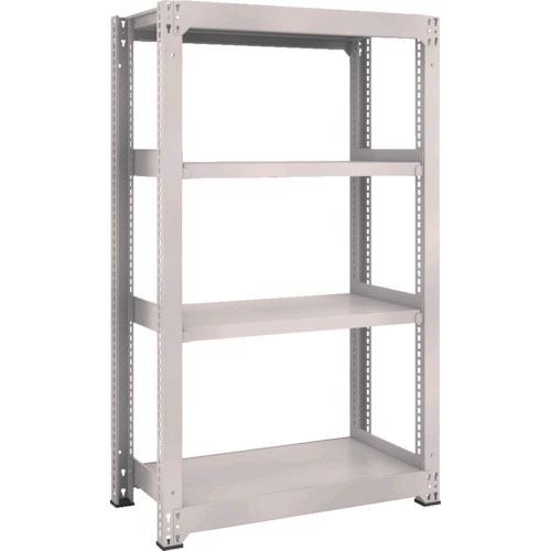 【即納在庫品】「直送」【個人宅配送不可】トラスコ中山 TRUSCO M3-5354NG 直送 代引不可・他メーカー同梱不可 スチールラック Ｍ３型 Ｗ９００&times;Ｄ４７１&times;Ｈ１５００ ４段 単体 ネオグレー M35354NG｜文具のブングット