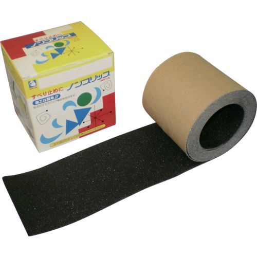 【即納在庫品】「直送」ＮＣＡ NSP1005 BK ノンスリップテープ １００×５ｍ 黒NSP100 NSP1005BK N-002BL100 ノリタケコーテッドアブレーシブ
