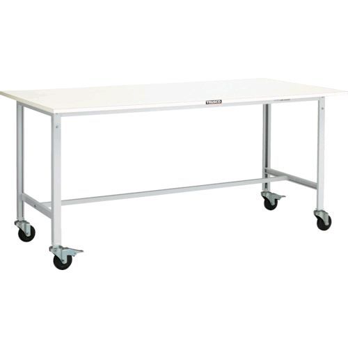 (LINEクーポン有)【個人宅配送不可】トラスコ TRUSCO RAE-1800C100W 直送 代引不可・他メーカー同梱不可 ＲＡＥ型作業台 １８００Ｘ７５０ Φ１００キャスター付 ホワイト色RAE1800C100W8500 ホワイト｜文具のブングット