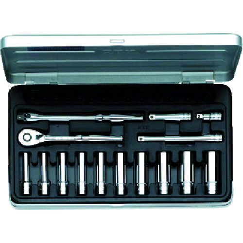 【即納在庫品】「直送」KTC 京都機械工具 工具 TB2L10 6.3sq.ディープソケットレンチセット 15点 TB-2L10