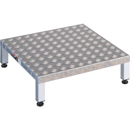 【個数:1個】トラスコ中山 TRUSCO TFSH-0660AL 高床式アルミ製ステップ 600X600XH190~220 TFSH0660A TFSH0660AL 4989999780369 600|文具のブングット
