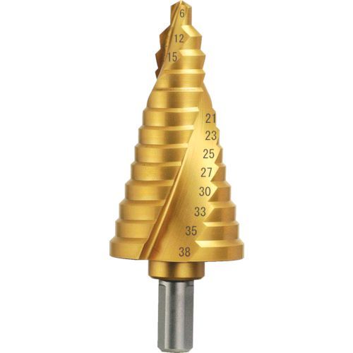 【即納在庫品】「直送」大見工業 OMI TKS638G 大見 スパイラルタケノコドリル 13段 TKS-638G 289-0054|文具のブングット