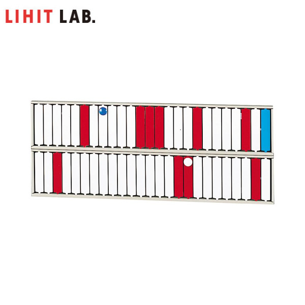 LIHIT LAB.（リヒトラブ）／回転標示盤　５０口座（S-2532）標示札が回転する標示盤 色別の視覚管理に最適