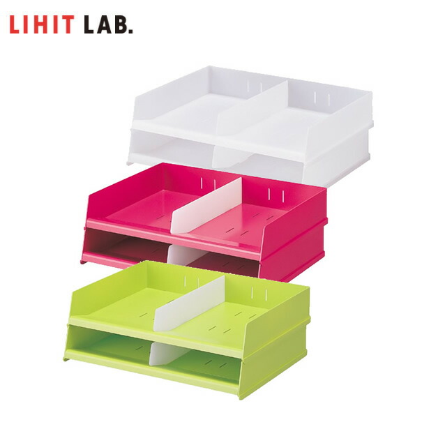 海外並行輸入正規品 楽天市場】【4個入】LIHIT LAB.（リヒトラブ）／レタートレー用 オフィス家具・収納