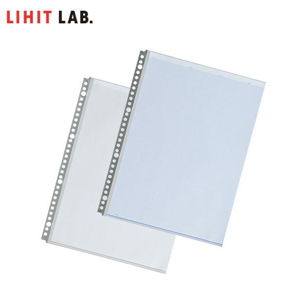 LIHITLAB クリヤーポケット N-2206 A4S 30穴 50枚〔×5セット〕 : リヒトラブ クリヤーポケット A4 30穴 50枚入 N2206