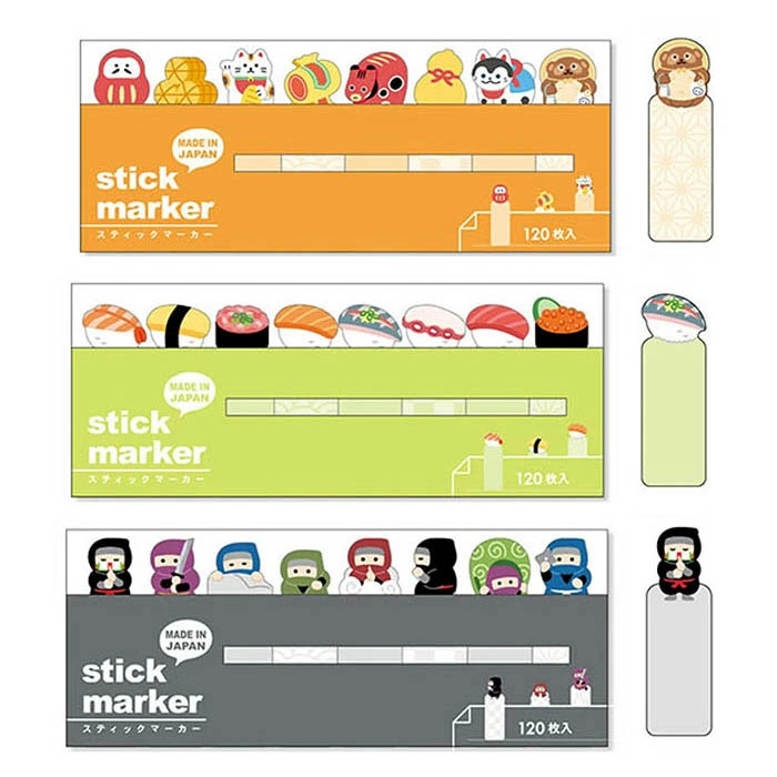 【新品・未開封】 stick marker ふせん 楽天市場】スティックマーカー ふせん miw_57900_57907 stick