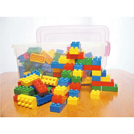 キッズブロックコンテナＢＯＸ乗り物セット KB-006【浅野製作所】｜ブングアール