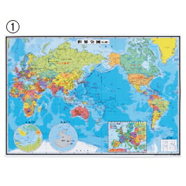 パウチ式世界地図　アジア州 ｱｼﾞｱ【全教図】