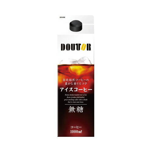 ドトール　リキッドコーヒー　無糖 １Ｌ×６本 049111【ドトールコーヒー】 ※軽減税率対象商品