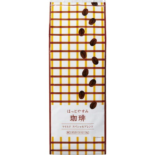 ＃パ）ほっとやすみ珈琲（粉）　マイルドスペシャルブレンド　２ｋｇ×３ 4211-5168 【カウネット】 ※軽減税率対象商品