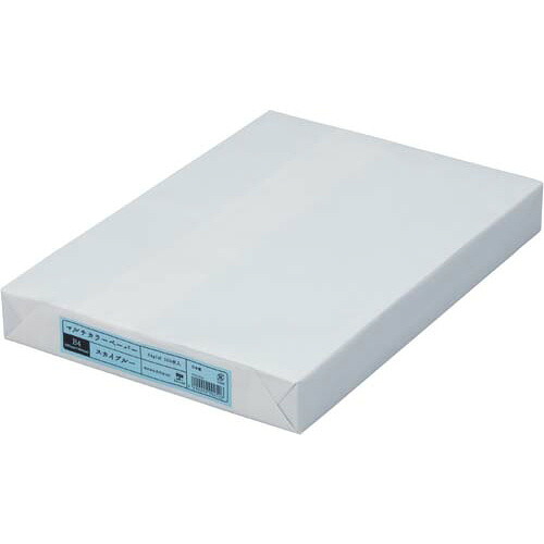 パ）マルチカラーペーパー　Ｂ４　スカイブルー　１箱(500枚入&times;5)5009-6817【カウネット】｜ブングアール