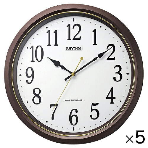 電波時計フィットウェーブ５６５（５台）8MY565SR06【リズム】｜ブングアール