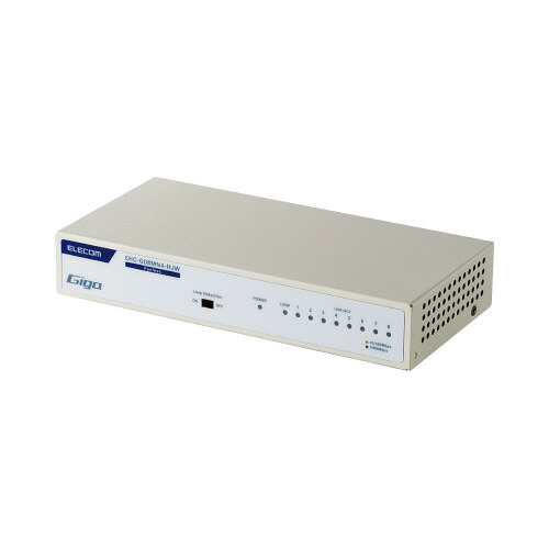 スイッチングＨｕｂ ８Ｐ 金属元素 羅針盤白 1台EHC-G08MN4-HJW【エレコム】