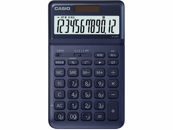 楽天市場】カシオ ジャストタイプ電卓12桁 ブラック JF-S200-BK