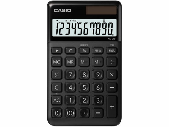 楽天市場】カシオ ジャストタイプ電卓12桁 ブラック JF-S200-BK