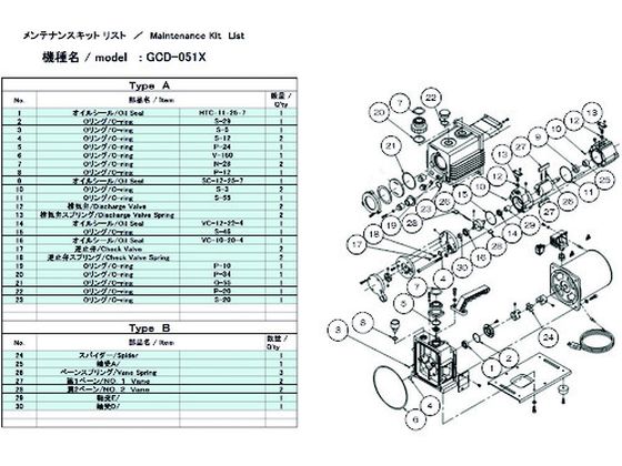 【お取り寄せ】ULVAC GCD-051X用メンテナンスキットA GCD-051X MAINTENANCEKIT 19,871円