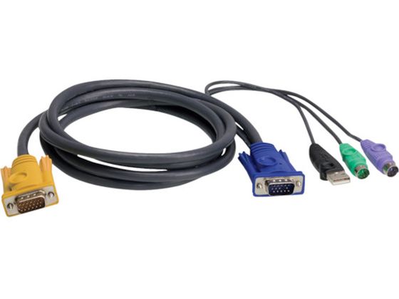 【お取り寄せ】ATEN USB･PS／2コンボKVMケーブル SPHDタイプ 3m 2L-5303UP