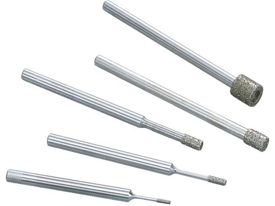 【お取り寄せ】ナカニシ 内研用極小径電着ダイヤモンド･ シャンク径φ3 刃径0.1mm