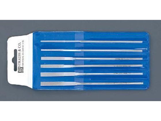 【お取り寄せ】エスコ ダイヤモンドヤスリ 先薄平 130mm 6サイズ 6本 EA826VG-1