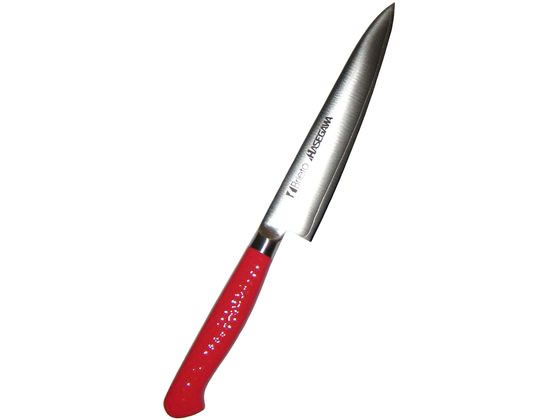 【お取り寄せ】ハセガワ 抗菌色つやまかない方 ペティーナイフ MPK-15 15糎 赤いこと