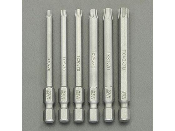【お取り寄せ】エスコ [TORX] １番ウッドビット仕掛ける 6本組 152粍 EA611GM-2