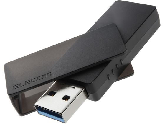 【お取り寄せ】エレコム USBメモリ USB3.2 128GB ブラック MF-RMU3B128GBK｜ＢＵＮＧＵ便