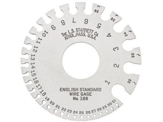 【お取り寄せ】エスコ 針金ゲージ English Standard EA725SD-21