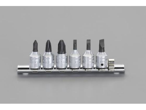 【お取り寄せ】エスコ [+-] ビットソケット 1／4\"DR 6個組 EA617XM"